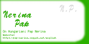 nerina pap business card